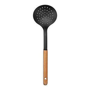 Mithra Life 6 Adet Ahşap Saplı Plastik Teflon Siyah Servis Seti Mit1141