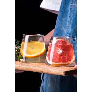 Mithra Life 2 Adet Isı Dayanıklı 400 Ml Kahve, Meşrubat, Viski, Kokteyl, Sunum Bardağı Mit1145