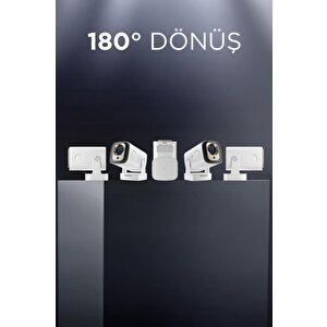 Torima  Hy260 Pro Mini Beyaz Taşınabilir Sinema Projektörü Ev Sineması Android Akıllı Projeksiyon