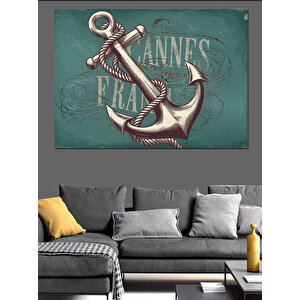 Çapalı Yazılı Vintage Poster Dekoratif Kanvas - Mdf Ahşap Tablo 100x140 cm