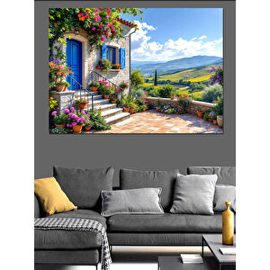 Akdeniz Tarzı Ev Dekoratif Kanvas - Mdf Ahşap Tablo