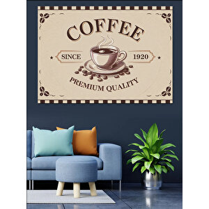 Vintage Kahve Posteri Dekoratif Kanvas - Mdf Ahşap Tablo