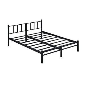 Titan Çift Kişilik Metal Karyola 160x200 - Siyah