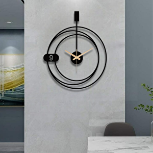 Mi̇ni̇mal Çember Metal Duvar Saati̇