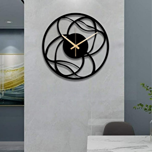 Mi̇ni̇mali̇st Soyut Çi̇zgi̇ler Metal Duvar Saati̇