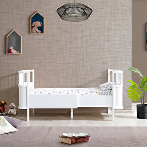 Sallanan Mdf Beşik, Bella Büyüyen Beşik 90x120 - Bella Karyola 90x190