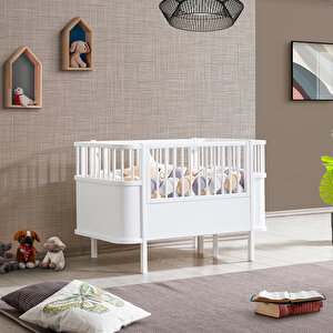 Sallanan Mdf Beşik, Bella Büyüyen Beşik 90x120 - Bella Karyola 90x190