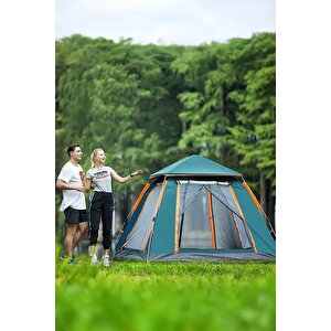 Yek Outdoor 6 Kişilik Tam Otomatik Tenteli Kamp Çadırı 270x270x170cm