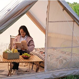 Yek Outdoor 6 Kişilik 4 Mevsim Pompalı Ve Soba Çıkışlı Şişme Çadır 300x210x200cm