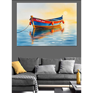 Küçük Renkli Sandal Dekoratif Kanvas - Mdf Ahşap Tablo 100x140 cm