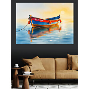 Küçük Renkli Sandal Dekoratif Kanvas - Mdf Ahşap Tablo