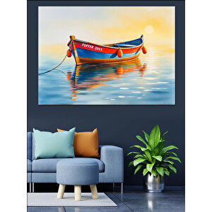 Küçük Renkli Sandal Dekoratif Kanvas - Mdf Ahşap Tablo