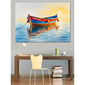 Küçük Renkli Sandal Dekoratif Kanvas - Mdf Ahşap Tablo 50x70 cm