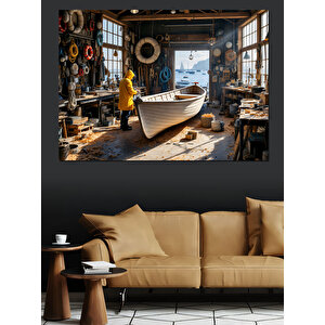 Atölyede Bekleyen Sandal Objesi Dekoratif Kanvas - Mdf Ahşap Tablo