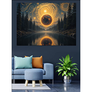 Mistisizm Ve Doğa Dekoratif Kanvas - Mdf Ahşap Tablo 50x70 cm