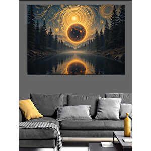 Mistisizm Ve Doğa Dekoratif Kanvas - Mdf Ahşap Tablo 70x100 cm