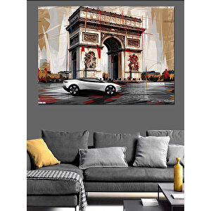 Zafer Takı Ve Araba Dekoratif Kanvas - Mdf Ahşap Tablo 70x100 cm