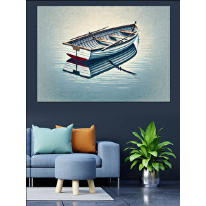 Küçük Sandal Dekoratif Kanvas - Mdf Ahşap Tablo 35x50 cm