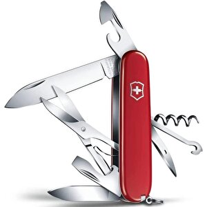 1.3703 Climber 14 Fonksiyon İsviçre Çakısı - Kırmızı