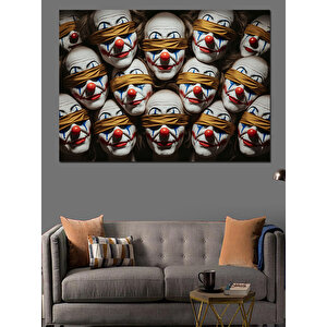 Gülen Maske Koleksiyonu Dekoratif Kanvas - Mdf Ahşap Tablo