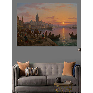 Gün Batımında Rıhtım Sessizliği Dekoratif Kanvas - Mdf Ahşap Tablo