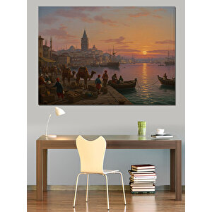 Gün Batımında Rıhtım Sessizliği Dekoratif Kanvas - Mdf Ahşap Tablo
