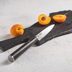 Ahşap Saplı Soyma Bıçağı 8 Cm - Paslanmaz Çelik