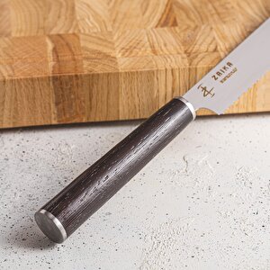Ekmek Bıçağı Ahşap Saplı Tırtıklı Tasarım - 21 Cm Paslanmaz Çelik