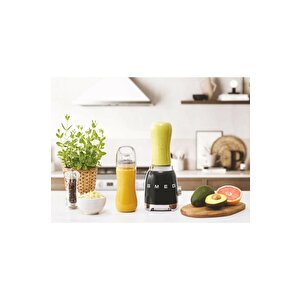 Smeg 50's Style Siyah Kişisel Smoothie Blender Tritan Renew