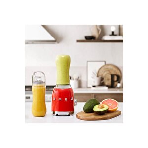Smeg 50's Style Kırmızı Kişisel Smoothie Blender Tritan Renew