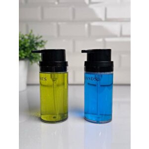 Okyanus Home Siyah Deluxe Yuvarlak 2'li Şeffaf Sıvı Sabunluk
