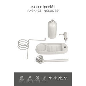 Okyanus Home Uno Lavabo Organizer - Bej