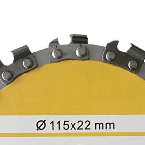 Zincirli Ahşap Testeresi 115 Mm 4" Taşlama Makine Uyumlu Kesme Oyma Şekil Verme Testeresi 1 Adet