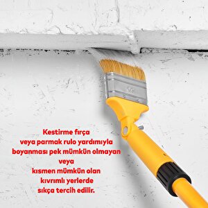 Robotik Boya Fırçası Kestirme Boyama Fırçası 180° Derece Kıvrılabilir Sap Takılabilir İç Dış Cephe