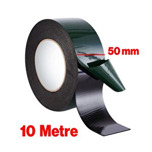 Çift Taraflı Köpük Sünger Bant Eva Yapıştırma Montaj Bandı Siyah 50 Mm X 10 Metre