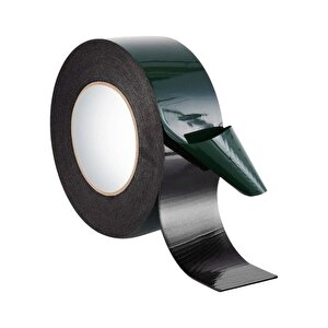 Çift Taraflı Köpük Sünger Bant Eva Yapıştırma Montaj Bandı Siyah 50 Mm X 10 Metre