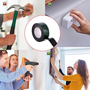 Çift Taraflı Köpük Sünger Bant Eva Yapıştırma Montaj Bandı Siyah 40 Mm X 10 Metre Etil Vinil Asetat
