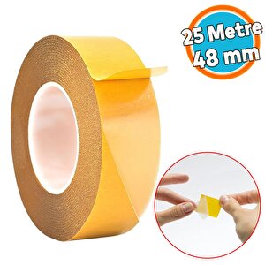 Şeffaf Çift Taraflı Filmik Film Bant Şerit Montaj Bandı 48 Mm X 25 Metre Çok Amaçlı Güçlü 1 Adet