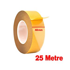 Şeffaf Çift Taraflı Filmik Film Bant Şerit Montaj Bandı 48 Mm X 25 Metre Çok Amaçlı Güçlü 1 Adet