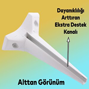 Mobilya Kanepe Sehpa Tv Ünitesi Koltuk Ayağı 24 Cm Beyaz Baza Ayak 4 Adet