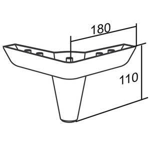 Mobilya Koltuk Kanepe Tv Ünitesi Destek Ayağı 11 Cm Ahşap Desenli Ayakları 20'li Set