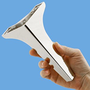 Mobilya Kanepe Sehpa Tv Ünitesi Koltuk Ayağı 19 Cm Parlak Krom Baza Ayak 4 Adet