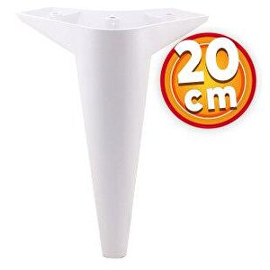 Mobilya Kanepe Sehpa Tv Ünitesi Koltuk Ayağı 20 Cm Beyaz Baza Ayak 4 Adet