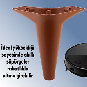 Mobilya Kanepe Koltuk Tv Ünitesi Yükseltici Destek Ayağı Ayakları15 Cm Kahve 20'li Set