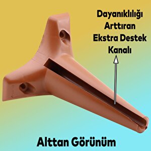 Mobilya Kanepe Koltuk Tv Ünitesi Yükseltici Destek Ayağı Ayakları15 Cm Kahve 20'li Set