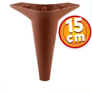 Mobilya Kanepe Koltuk Tv Ünitesi Yükseltici Destek Ayağı Ayakları15 Cm Kahve 20'li Set