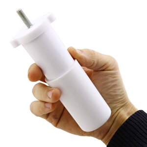 Mobilya Tv Ünitesi Konsol Koltuk Kanepe Destek Ayağı 17 Cm Beyaz Ayakları M8 Destek 6'lı Set