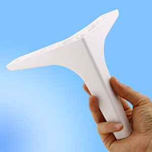 Mobilya Tv Ünitesi Konsol Koltuk Kanepe Destek Ayağı 17 Cm Beyaz Ayakları M8 Destek 6'lı Set