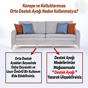 Mobilya Tv Ünitesi Çekyat Koltuk Kanepe Baza Destek Ayağı Ayakları 12 Cm Krem Ayak 6'lı Set