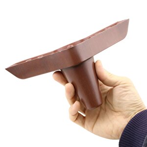 Mobilya Kanepe Sehpa Puf Koltuk Ayağı 11 Cm Kahverengi Ahşap Desenli Baza Ayak 4 Adet